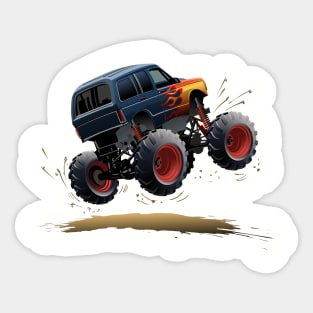 Cartoon Monster Truck Sticker